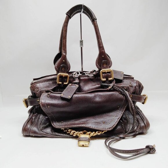 Chloe Hand Bag Paddington Brown Leather 3970633 - Picture 1 of 9